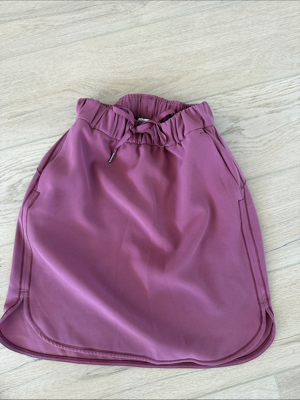 lululemon athletica Paperbag Waist Mini Skirt in Dusty Rose